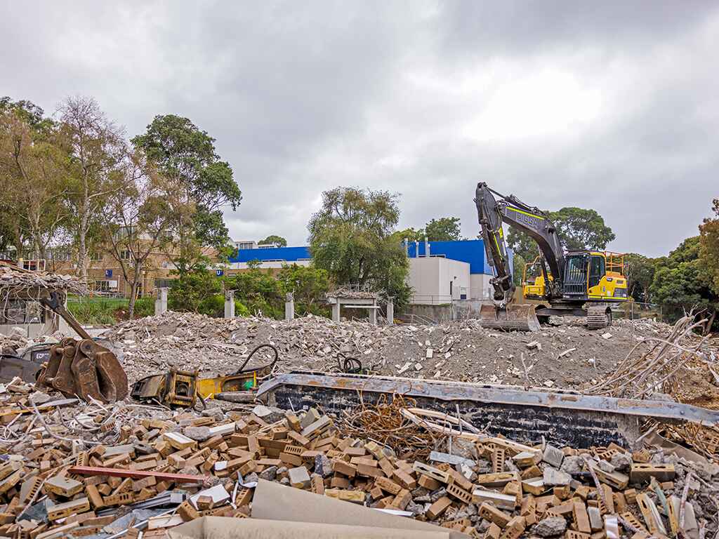 Dandenong Campus – Building J demolition site