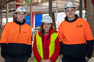 Wil Whitnell (left) Sonia Kilkenny(centre) Pat Siddall (right)