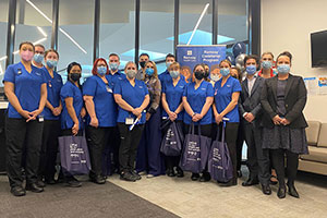 A group photo of nursing students for their cadetship.